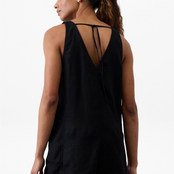 Athleta Pants - Athleta Retreat Linen Romper Black